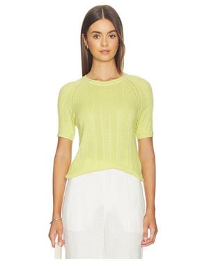 Rag & Bone Kurzarm Mit Rippstrick Teresa - Gelb
