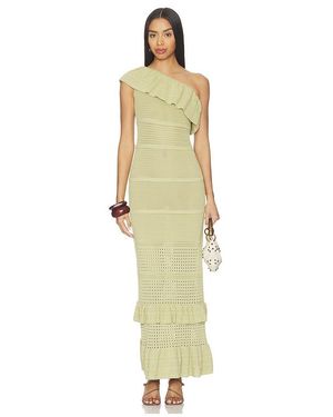chinese dress ladies James Ruffle Maxi Dress in Grey main image 0