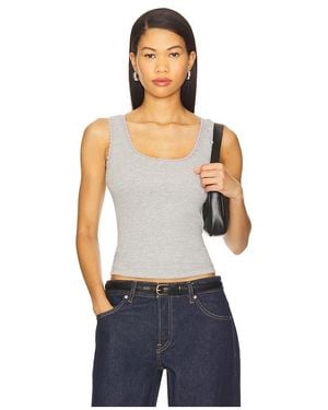 DONNI. Vintage Rib Lace Tank Top - Blau