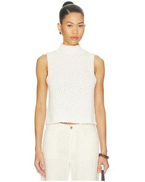 SABLYN Atticus Roll Neck Cropped Tank - Natural
