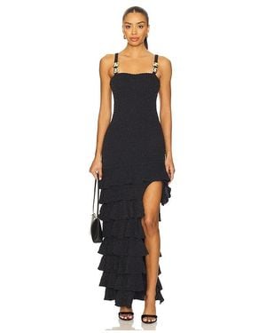 PATBO Midi-Kleid Gavea Mesh Flutter - Schwarz