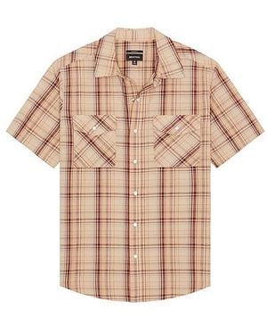 Brixton Wayne Western Short Sleeve Shirt - White