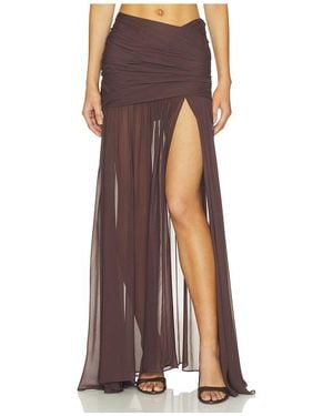 De La Vali Amaya Maxi Skirt - Brown