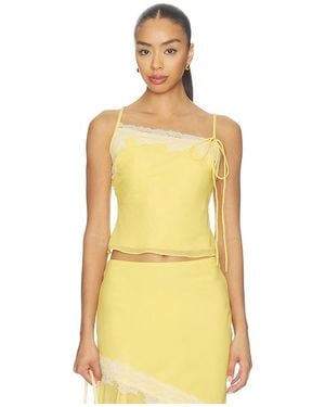 MORE TO COME Yara Top - Yellow
