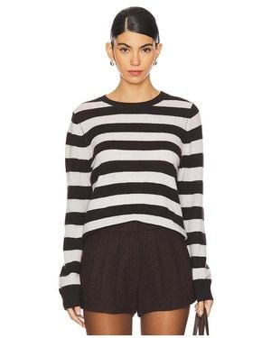 Jumper 1234 Stripe Crew - Black