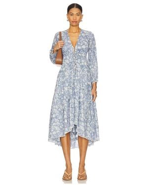 Free People Pappiet Midi Dress - Blue