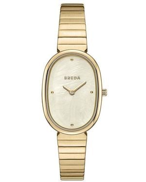 Breda Reloj Jane En Color Oro Metálico Talla En - Blanco