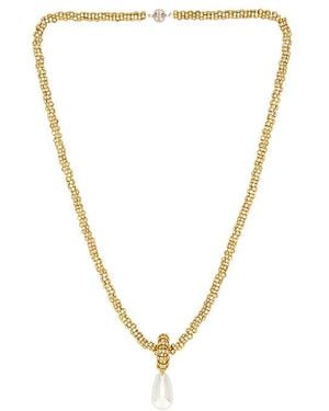 Julietta Collar Colgante Pearl Drop Linea En Color Oro Metálico Talla