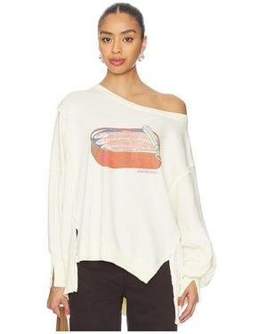 Free People SWEAT GRAPHIC CAMDEN en Ivory - Blanc