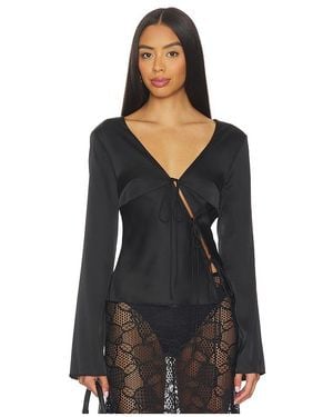 Lioness Mariah Long Sleeve Top - Black