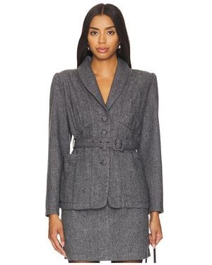 TACH Beca Belted Jacket - Grey