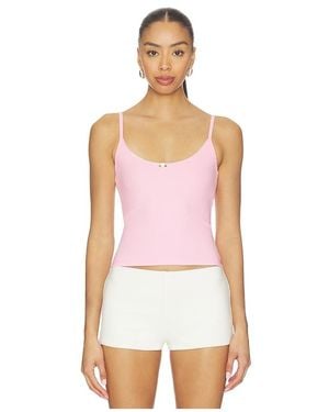 RAT BOI Scoop Back Crop Cami Top - White