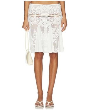 With Jean Grace Skirt - White