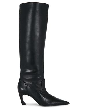 SCHUTZ SHOES Lexi Mid Slouch Boot - Black