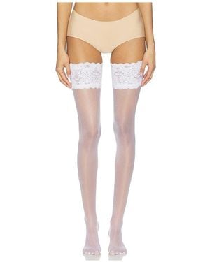 Wolford Satin Touch 20 Stay-Up Tights - White