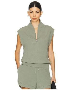 Varley Loretta Half Zip Sweatshirt - Green