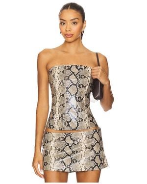 Miaou Libra Corset Top - White