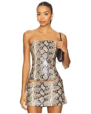 Miaou Libra Corset Top - White