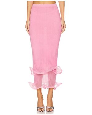 Jonathan Simkhai Minirock Mit Volants Kelso - Pink