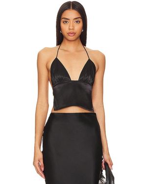 MORE TO COME Alana Halter Top - Black