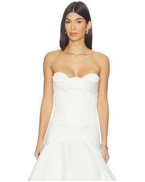 Anna October Raya Corset Top - White