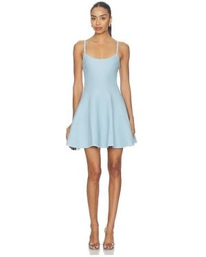 Fleur du Mal Corset Knit Dress - Blue