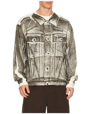 Pleasures Trucker Heavyweight Long Sleeve Tee - Multicolour