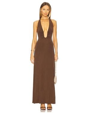 Misha Maxivestido Jennifer En Color Marrón Talla (También En Xs, S, M) - Multicolor