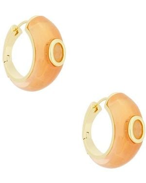 Eddie Borgo Callie Hoop Earrings - Metallic