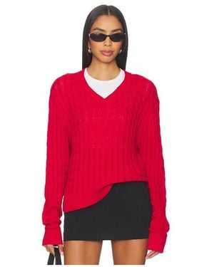 Frankie's Bikinis Strick Prince Cable Knit - Rot