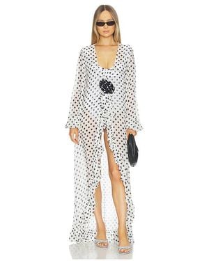 Caroline Constas Baño Charlotte En Color Ivory, Talla (También En S, Xl) - Blanco