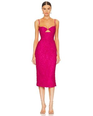 Bardot Ivanna Lace Midi Dress - Pink