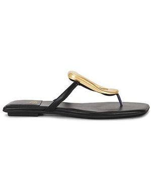 Jeffrey Campbell Linques 2 Flat Sandal - Black