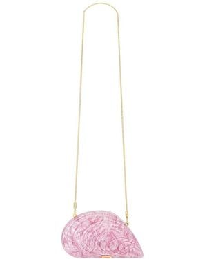 Jonathan Simkhai Bolso De Mano De Ostras Con Perlas Bridget En Color Rosado Talla En - Blanco
