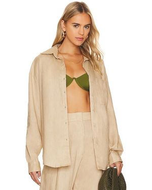 AEXAE Camisa Tejida De Lino En Talla (También En Xs) - Neutro