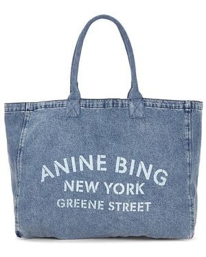 Anine Bing Tote-Bag Leo - Blau