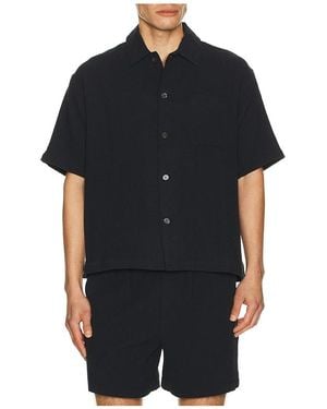 FRAME Open Weave Shirt - Black