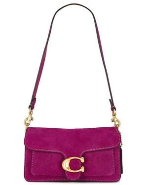 COACH Suede Tabby Shoulder Bag 20 - Purple