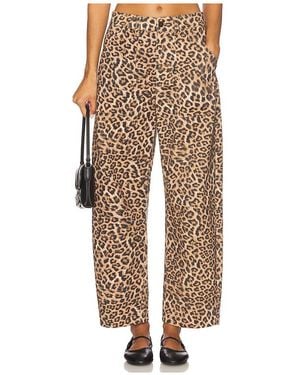 LNA Cross Creek Leopard Pant - Natural