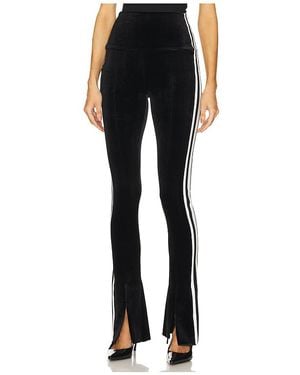 Norma Kamali Leggings Side Stripe Spat - Schwarz