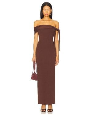 SNDY'S Jaymes Maxi Dress - Brown