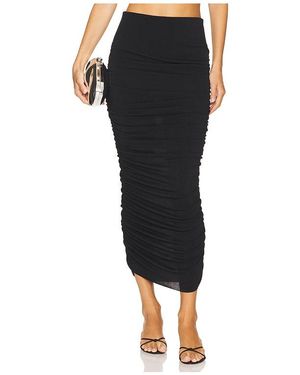 h:ours X Maggie Macdonald Arella Midi Skirt - Black