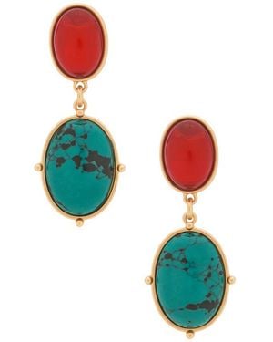 petit moments Palm Earrings - Blue