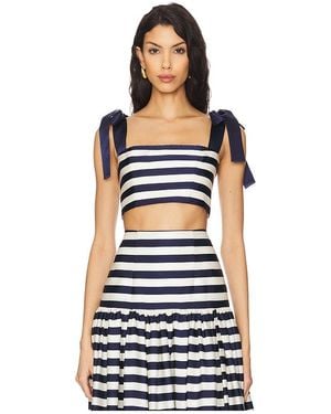 Bronx and Banco Quinn Striped Top - Blue