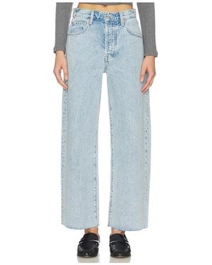 Pistola Tate Crop High Rise Wide Jeans - Blue
