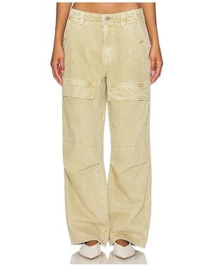 GRLFRND Steph Low Rise Cargo Jeans - Natural