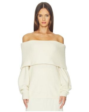 SRG Saffiyya Off The Shoulder Jumper - White
