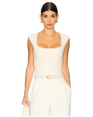 Commando Neoprene Cap Sleeve Bodysuit - White