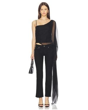 EB DENIM Tess Layered Top - Black