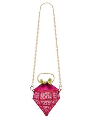 Mercedes Salazar Strawberry Handbag - White